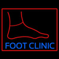 Foot Clinic With Foot Neon Skilt