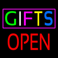 Gifts Block Open Neon Skilt