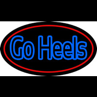 Go Heels With Border Neon Skilt