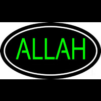 Green Allah Neon Skilt