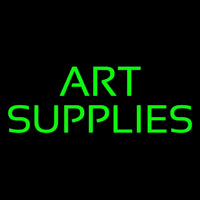 Green Art Supplies Neon Skilt