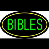 Green Bibles Neon Skilt