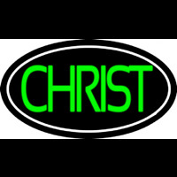 Green Christ Neon Skilt