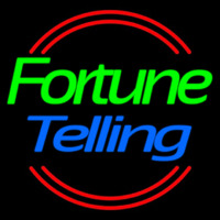 Green Fortune Blue Telling Neon Skilt