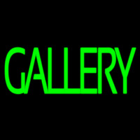 Green Gallery Block Neon Skilt