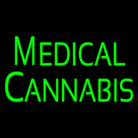 Green Medical Cannabis Neon Skilt