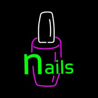 Green Nails Logo Neon Skilt