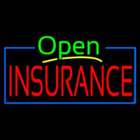 Green Open Insurance Neon Skilt