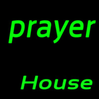 Green Prayer House Neon Skilt