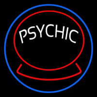 Green Psychic Logo Neon Skilt