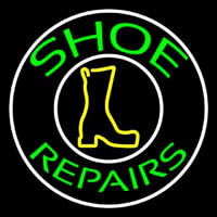 Green Shoe Repairs Neon Skilt