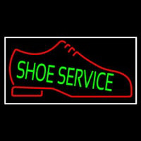 Green Shoe Service Neon Skilt