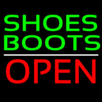 Green Shoes Boots Open Neon Skilt