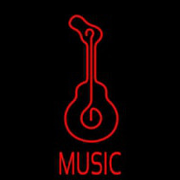 Guitar Music 2 Neon Skilt