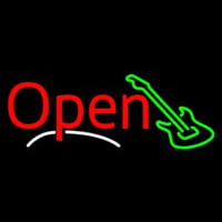 Guitar Open Block 2 Neon Skilt