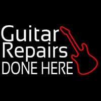 Guitar Repair Done Here 1 Neon Skilt