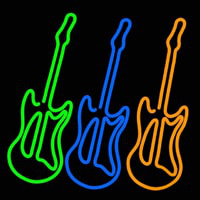 Guitars Neon Skilt