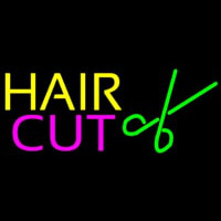 Hair Cut Logo Neon Skilt