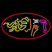 Hair Dryer Logo Neon Skilt