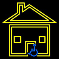 Handicapped Housing Neon Skilt