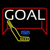 Hockey Goal Neon Skilt