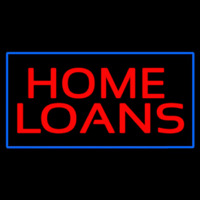 Home Loans Blue Border Neon Skilt