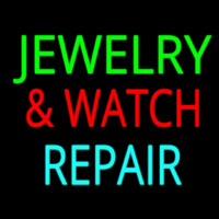 Jewelry And Watch Repair Block Neon Skilt