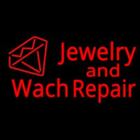 Jewelry And Watch Repair Diamond Logo Neon Skilt