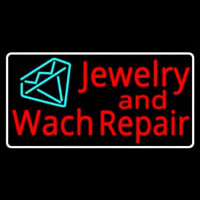 Jewelry And Watch Repair Turquoise Diamond Logo Neon Skilt