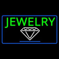 Jewelry Block Diamond Logo Neon Skilt