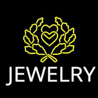 Jewelry Block Logo Neon Skilt