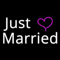 Just Married Neon Skilt