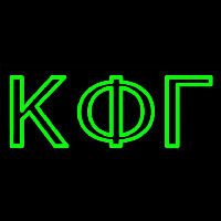 Kappa Phi Gamma Neon Skilt