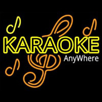 Karaoke Anywhere Neon Skilt