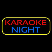 Karaoke Night Colorful Neon Skilt