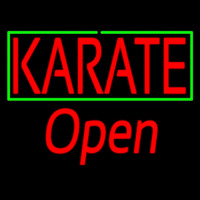 Karate Script1 Open Neon Skilt