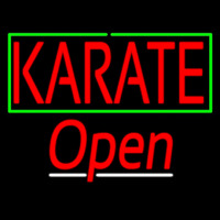 Karate Script2 Open Neon Skilt