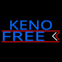 Keno Free 3 Neon Skilt