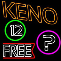 Keno Free Neon Skilt