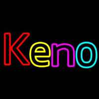 Keno With Oval Border 2 Neon Skilt