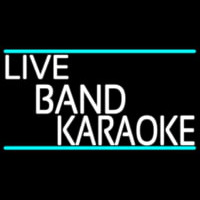 Live Band Karaoke Neon Skilt