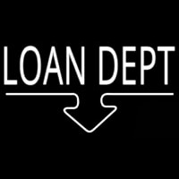 Loan Dept Neon Skilt