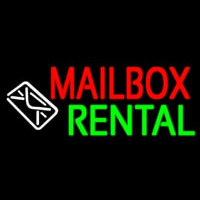 Mailbo  Rental Logo Neon Skilt