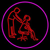 Male Female Massage Logo Neon Skilt