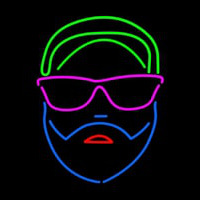 Man Face Neon Skilt