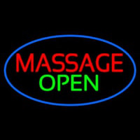 Massage Open Neon Skilt