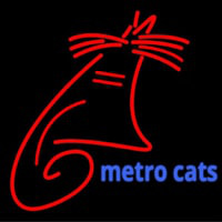 Metro Cats Neon Skilt