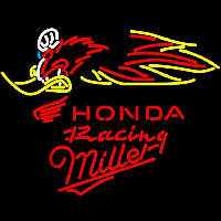 Miller Honda Racing Woody Woodpecker Crf 250,450 Beer Sign Neon Skilt