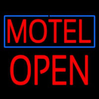 Motel Block Open Neon Skilt