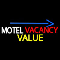 Motel Vacancy Value With Arrow Neon Skilt